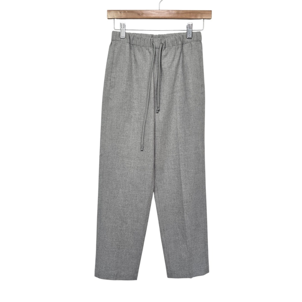 The Group by Babaton Grey‎ Straight Leg Drawstring Trousers XXS Heathered Pants